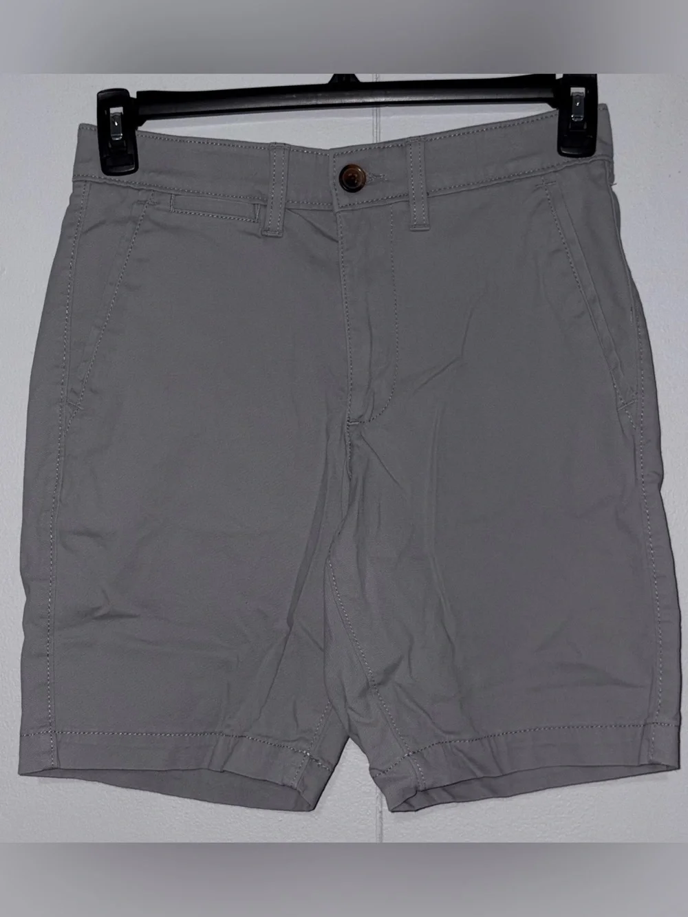 Sonoma Goods For Life Mens 29 Gray Flexwear Stretch Flat Front Chino Shorts